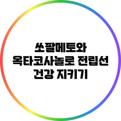 쏘팔메토와 옥타코사놀로 전립선 건강 지키기